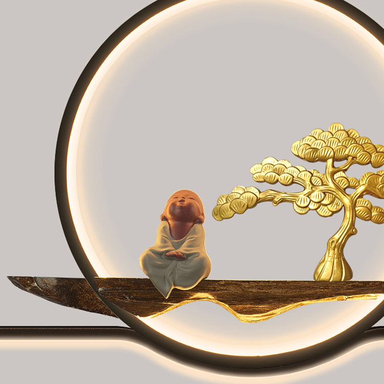 Linear LED Island Chandelier Lights Ceramics Modern Hanging Lamp for Dining Room