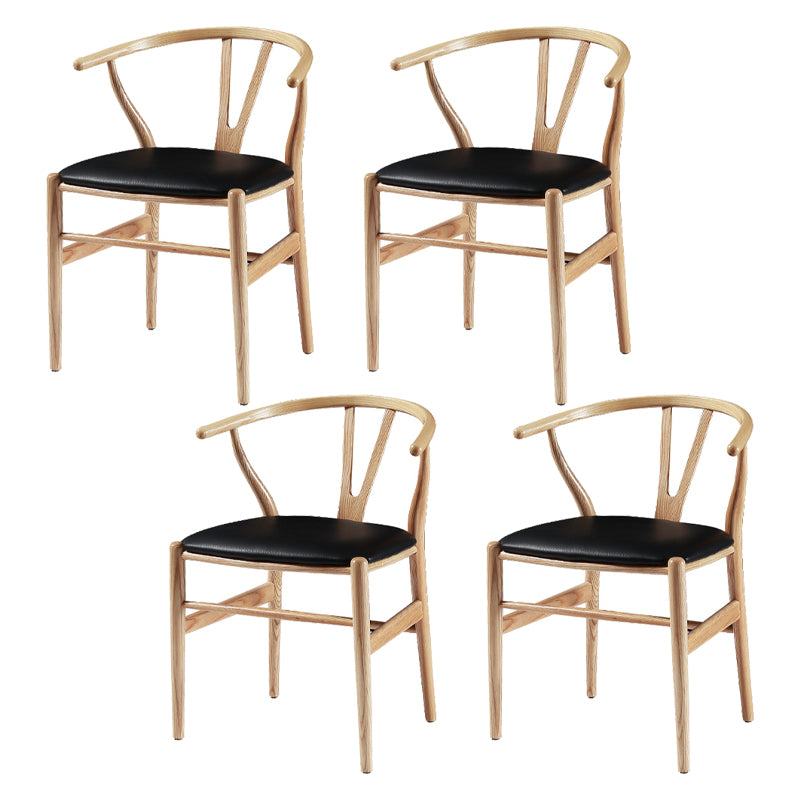Traditionele stijl Ash houten stoel vork bot aan de achterkant eetkamerstoel