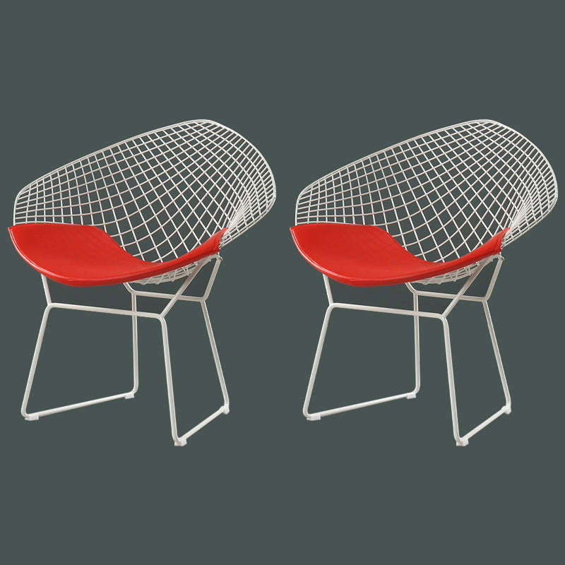 Sillas laterales de comedor escandinavas, sillas de comedor con respaldo cruzado de cuero PU para el hogar