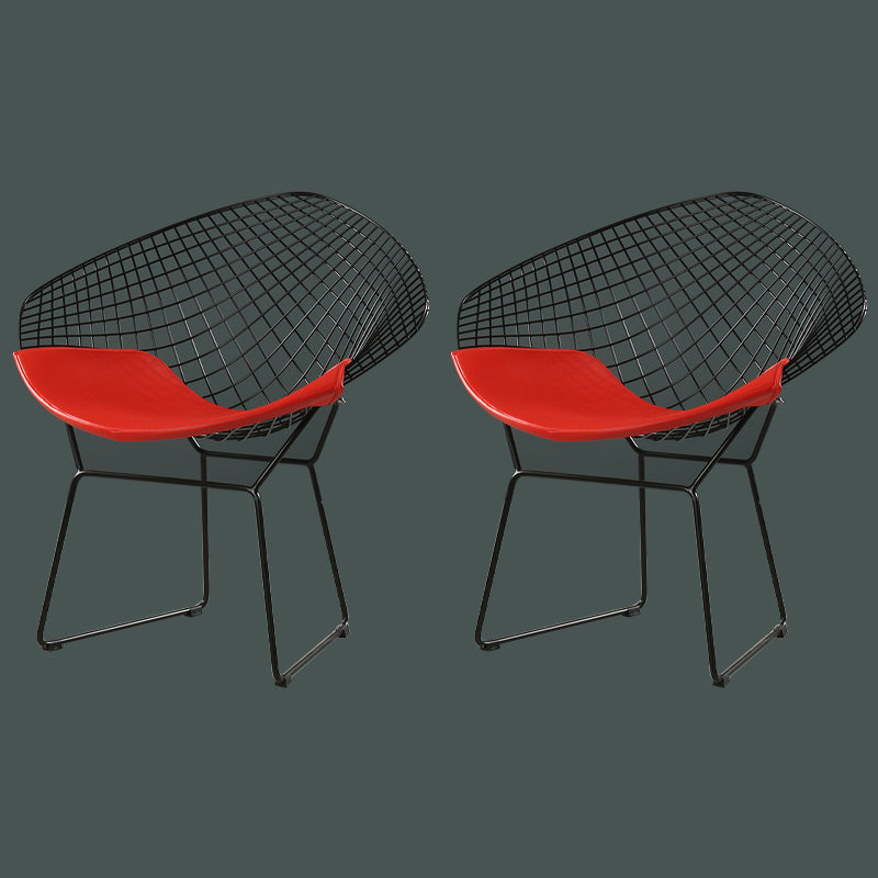 Sillas laterales de comedor escandinavas, sillas de comedor con respaldo cruzado de cuero PU para el hogar