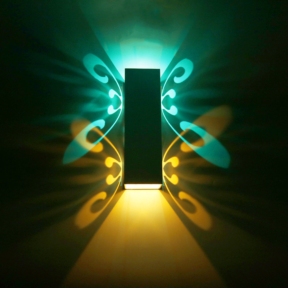 Contemporáneo de lámpara rectangular lámpara de metal 2 luces LED MALED MALED