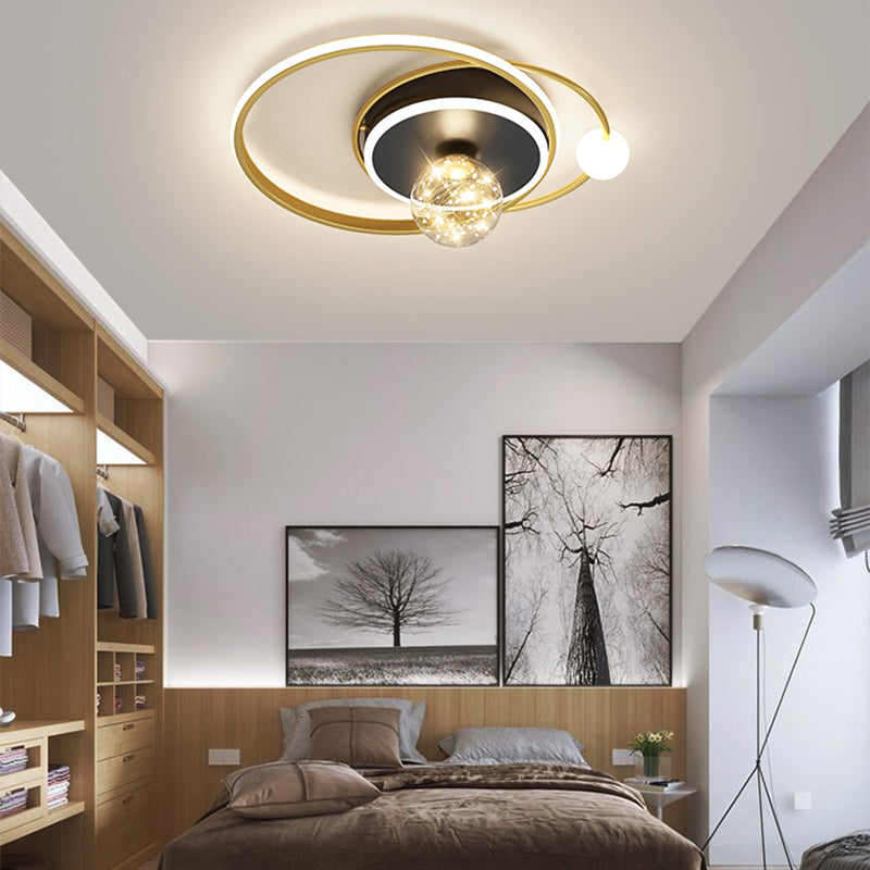 Gouden LED-plafondverlichtingsarmaturen Moderne inbouwplafondarmatuur voor woonkamer