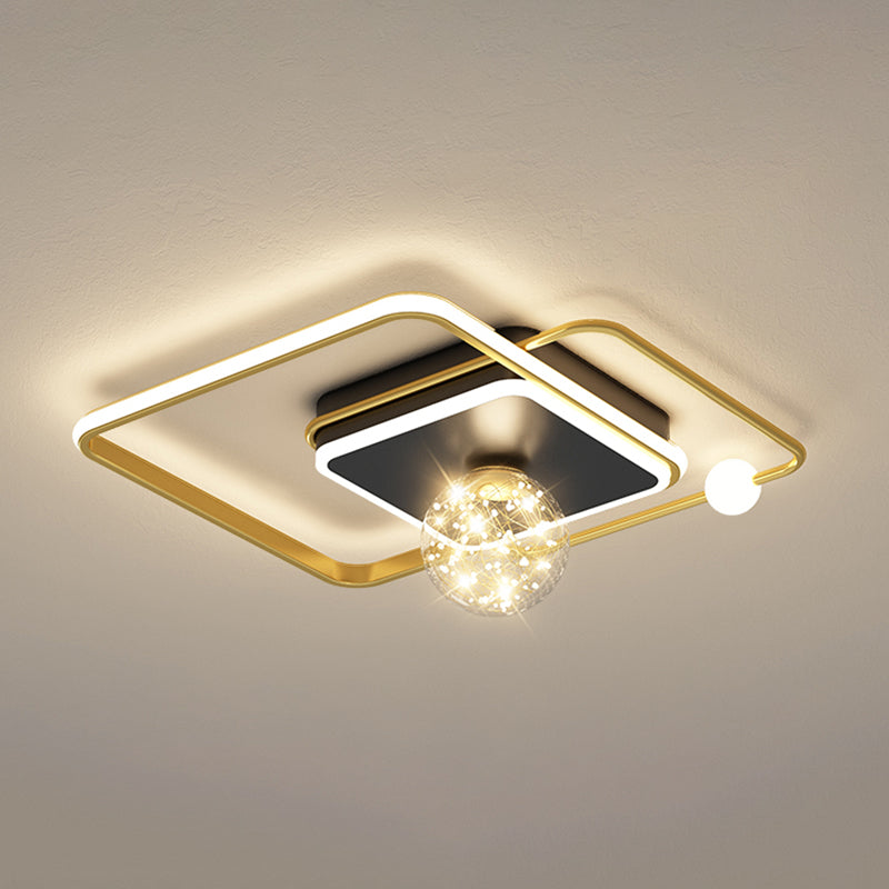 Gouden LED-plafondverlichtingsarmaturen Moderne inbouwplafondarmatuur voor woonkamer