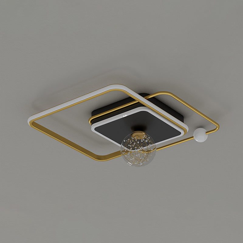 Gouden LED-plafondverlichtingsarmaturen Moderne inbouwplafondarmatuur voor woonkamer