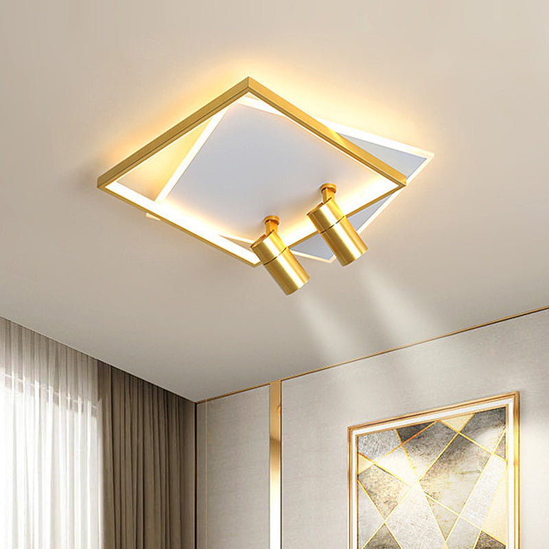 Moderne LED-plafondlamp met inbouwverlichting voor kledingwinkelwoonkamer