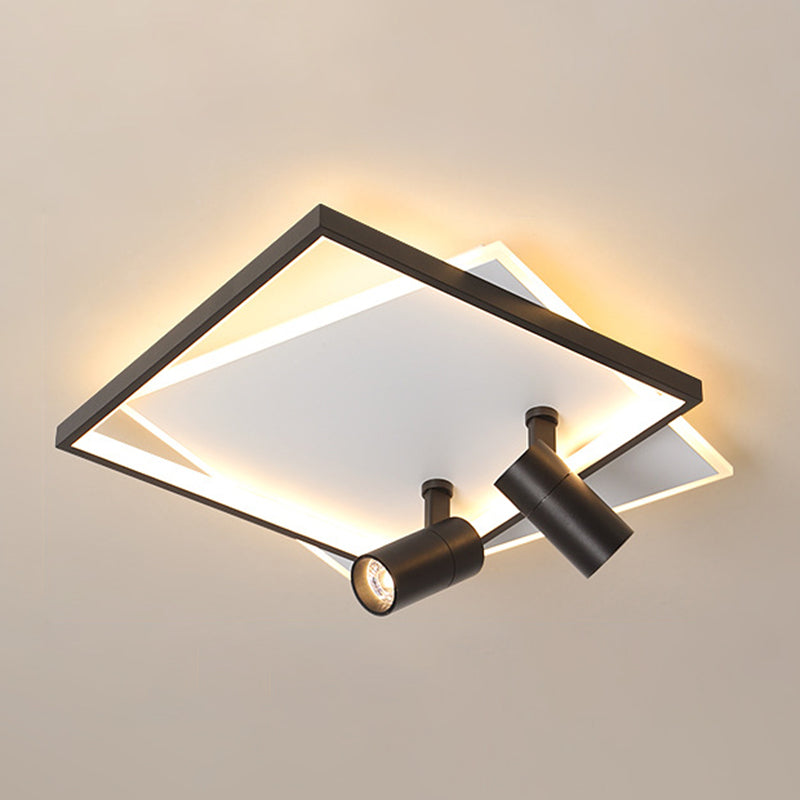 Moderne LED-plafondlamp met inbouwverlichting voor kledingwinkelwoonkamer