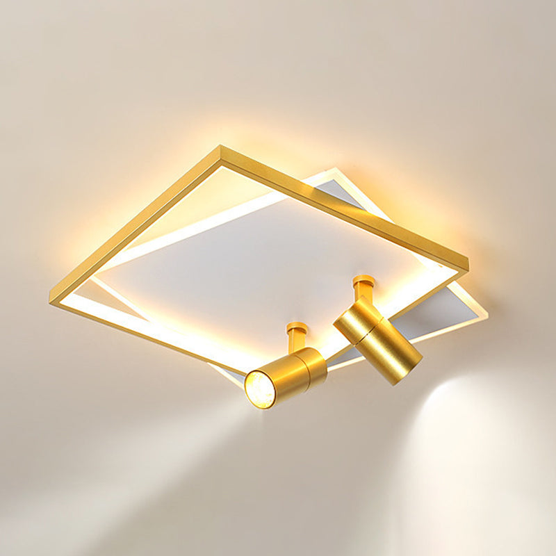Moderne LED-plafondlamp met inbouwverlichting voor kledingwinkelwoonkamer
