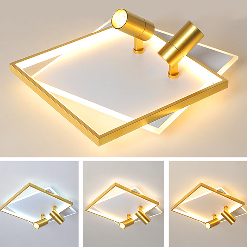 Moderne LED-plafondlamp met inbouwverlichting voor kledingwinkelwoonkamer