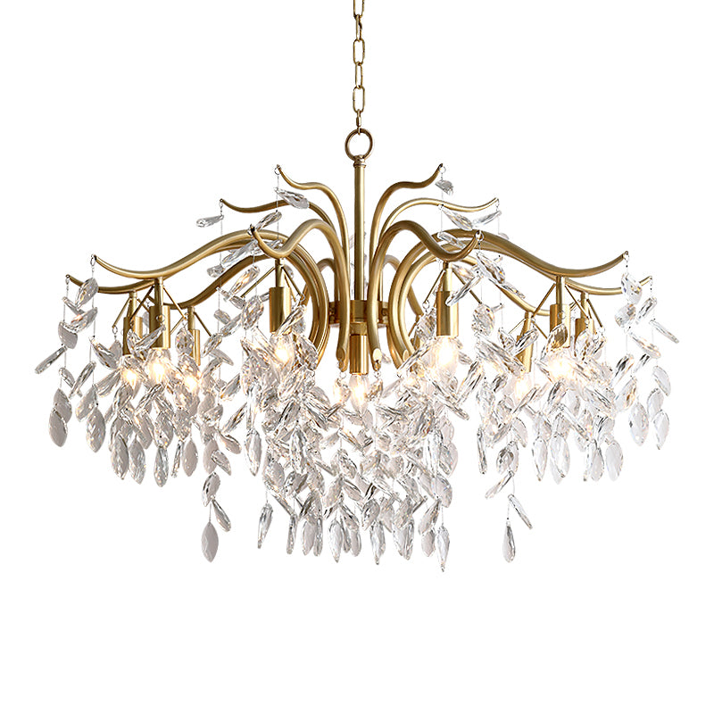American Branch Chandelier Crystal Multi Light Hanging Light for Bedroom