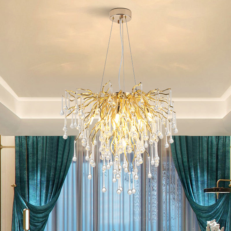 American Style Chandelier Crystal Multi Light Hanging Lights for Bedroom