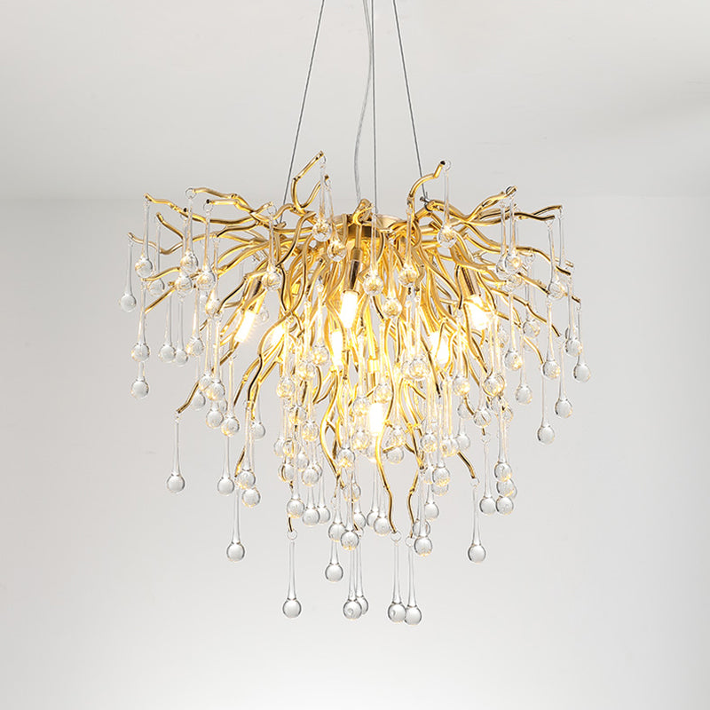 American Style Chandelier Crystal Multi Light Hanging Lights for Bedroom