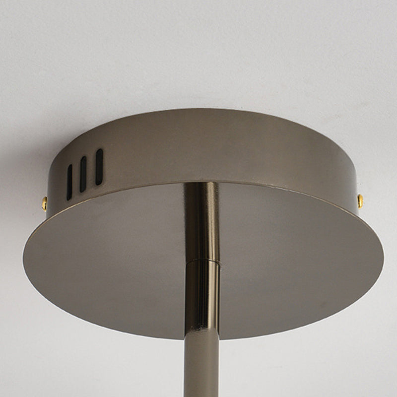 Conical Chandelier Postmodern Acrylic Gold Suspension Light for Living Room