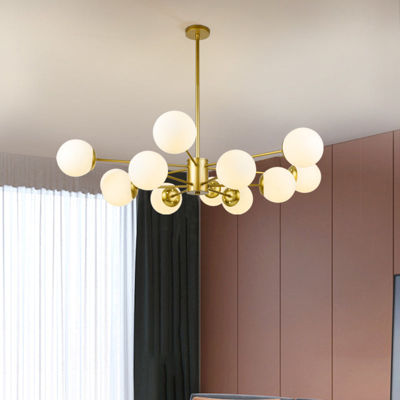 Globe Chandelier Lighting Multi-Head Suspension Pendant Lamps for Living Room