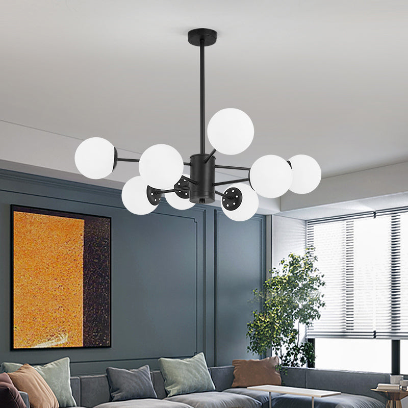 Globe Chandelier Lighting Multi-Head Suspension Pendant Lamps for Living Room