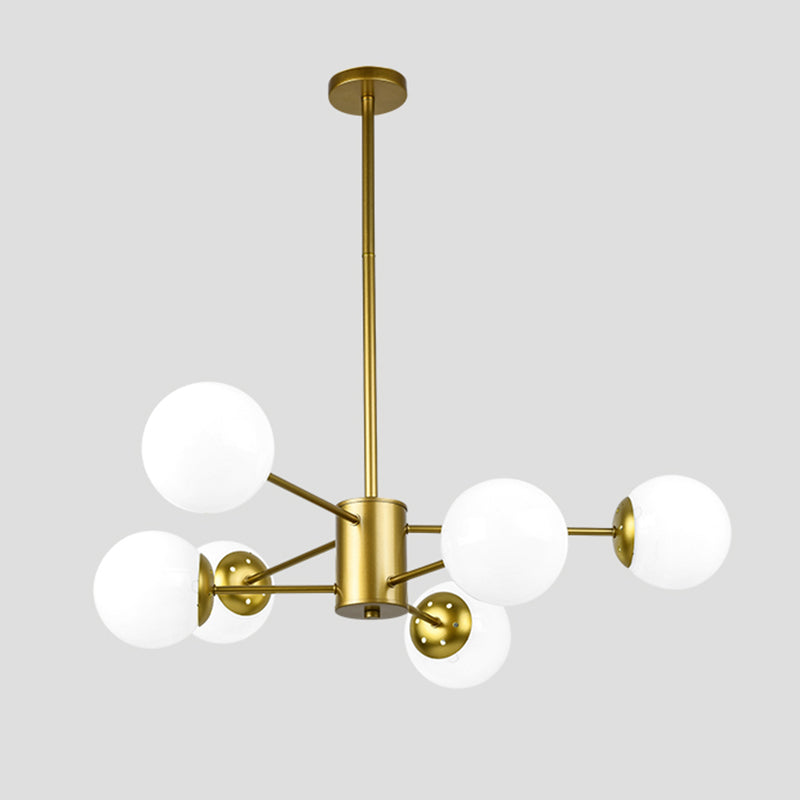 Globe Chandelier Lighting Multi-Head Suspension Pendant Lamps for Living Room