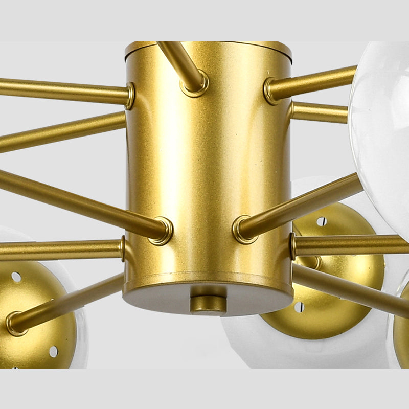 Globe Chandelier Lighting Multi-Head Suspension Pendant Lamps for Living Room