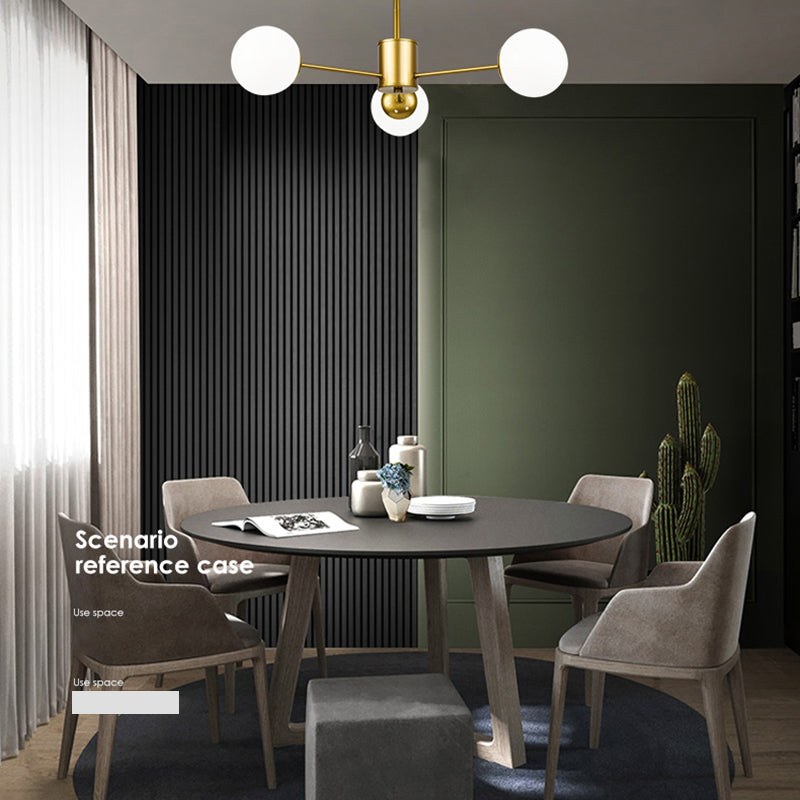 Globe Chandelier Lighting Multi-Head Suspension Pendant Lamps for Living Room