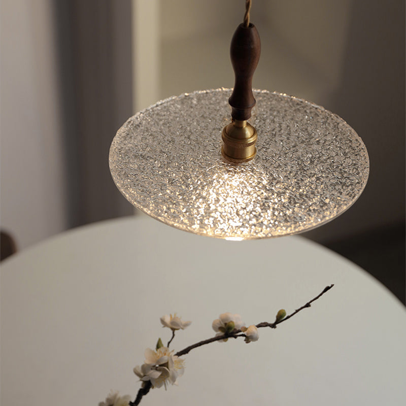 Single Light Contemporary Hanging Lamps Glass Shade Pendant Light for Sitting Room Foyer