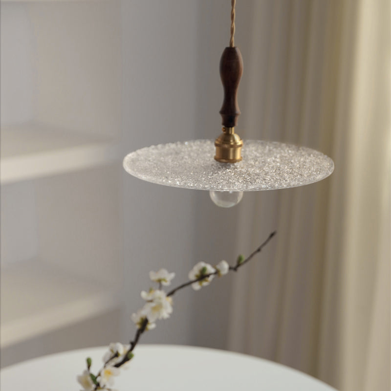 Single Light Contemporary Hanging Lamps Glass Shade Pendant Light for Sitting Room Foyer