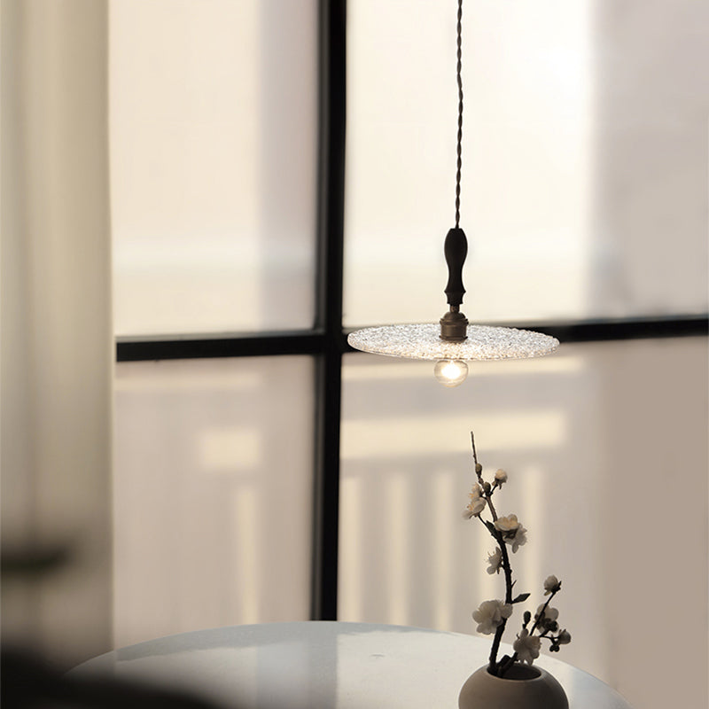 Single Light Contemporary Hanging Lamps Glass Shade Pendant Light for Sitting Room Foyer