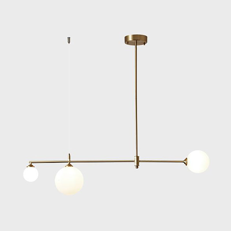 Modern Simple Dining Chandelier Light Round Shade Ceiling Hanging Light for Dining Room