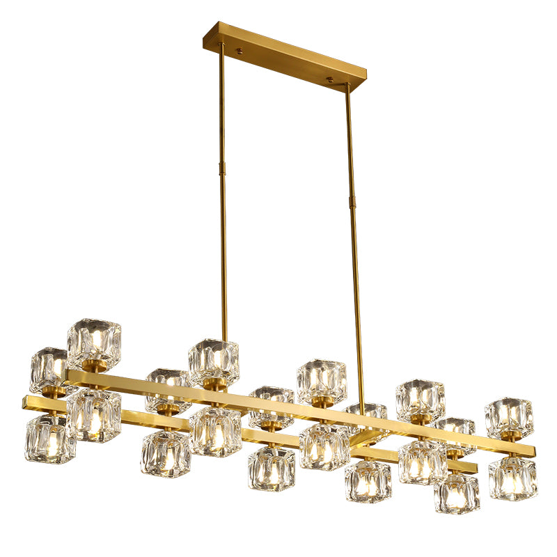 Multi Lights Island Lighting Modern Crystal Island Chandelier Lights For Living Room