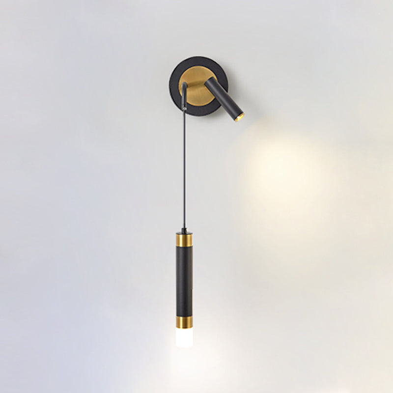 Lámpara de pared de lectura metálica moderna Fixtura de apliques de pared doméstica para sala de estar de dormitorio