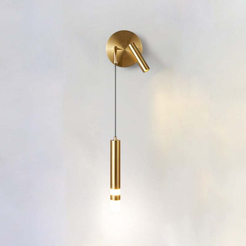 Lámpara de pared de lectura metálica moderna Fixtura de apliques de pared doméstica para sala de estar de dormitorio