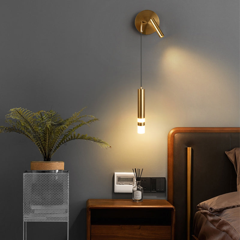 Lámpara de pared de lectura metálica moderna Fixtura de apliques de pared doméstica para sala de estar de dormitorio