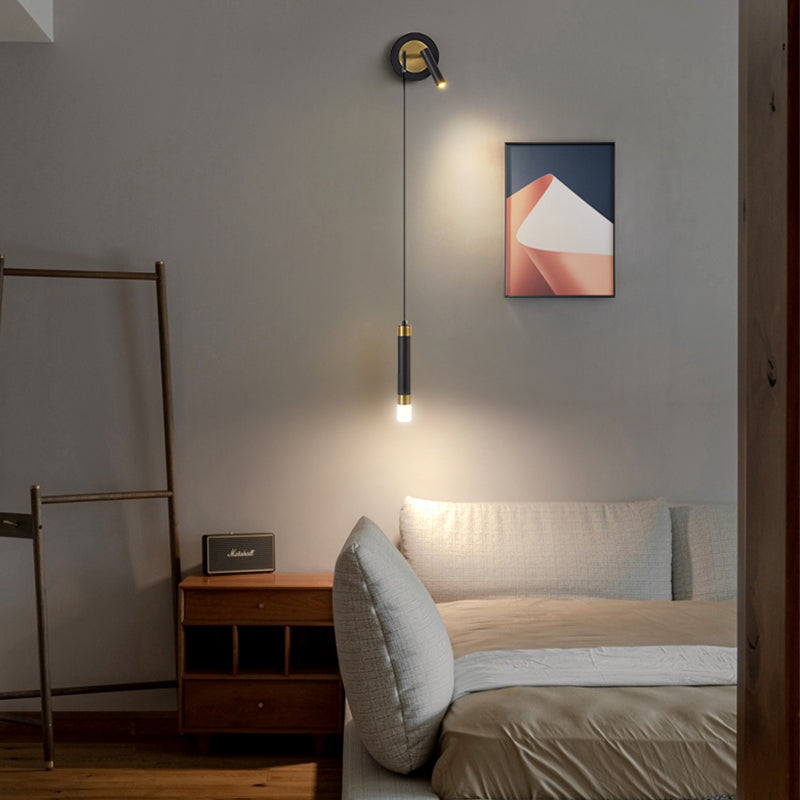 Lámpara de pared de lectura metálica moderna Fixtura de apliques de pared doméstica para sala de estar de dormitorio
