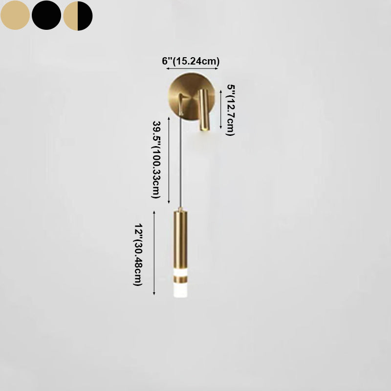 Lámpara de pared de lectura metálica moderna Fixtura de apliques de pared doméstica para sala de estar de dormitorio