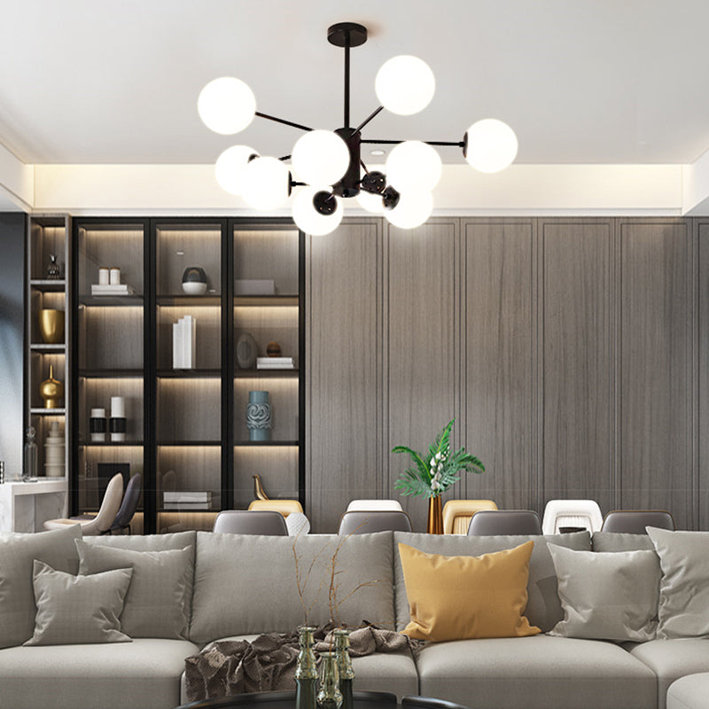 Globe Chandelier Lighting Multi-Head Hanging Light Fixtures for Living Room