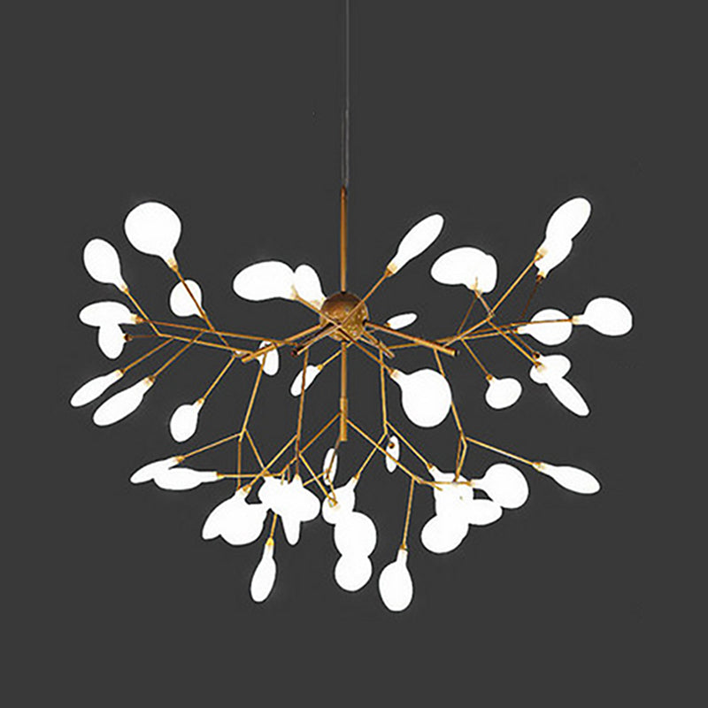 Modern Glowworm Chandelier Light Fixtures Multi-Head Suspension Pendant Lamps