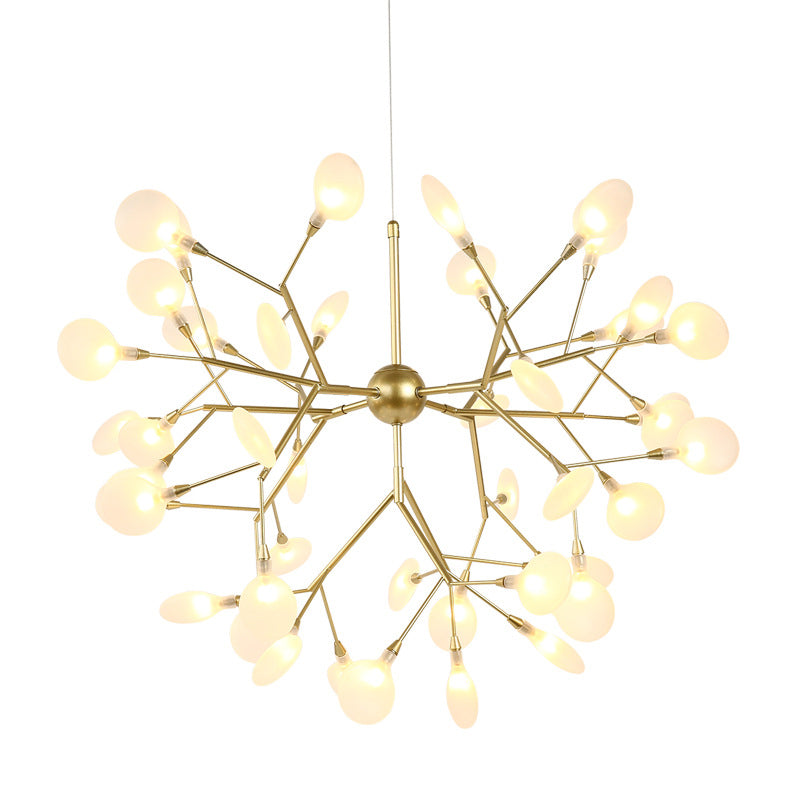 Modern Glowworm Chandelier Light Fixtures Multi-Head Suspension Pendant Lamps
