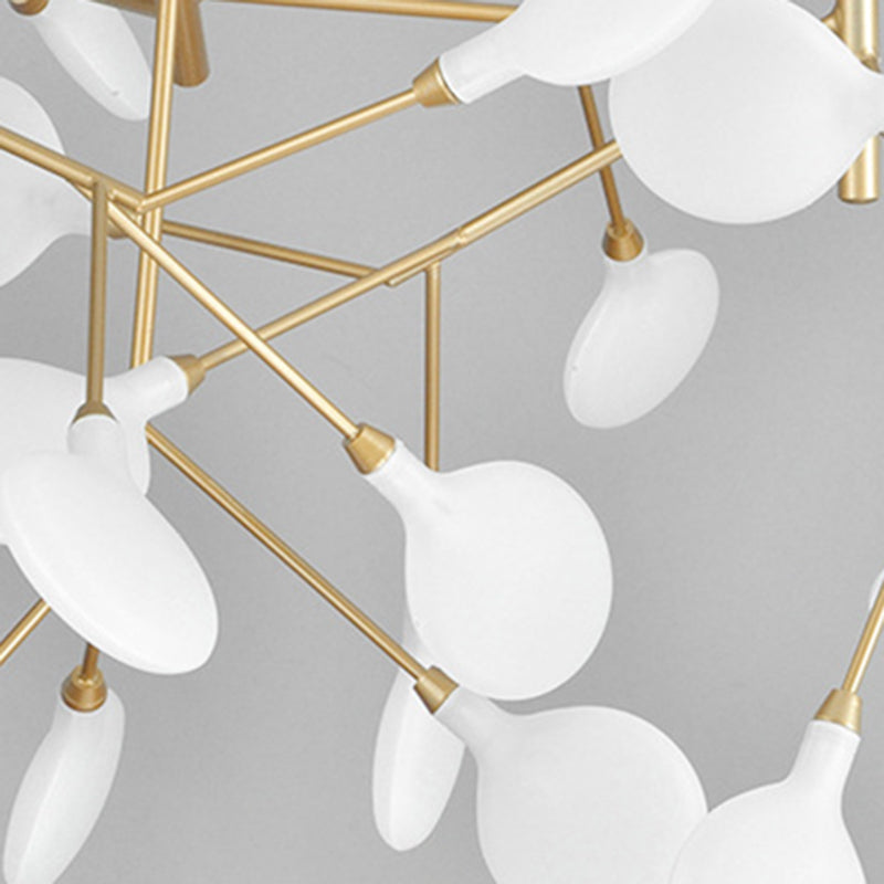 Modern Glowworm Chandelier Light Fixtures Multi-Head Suspension Pendant Lamps