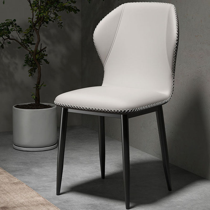 Chaise de salle à manger en métal de style scandinave, chaise simple à oreilles pour salle à manger
