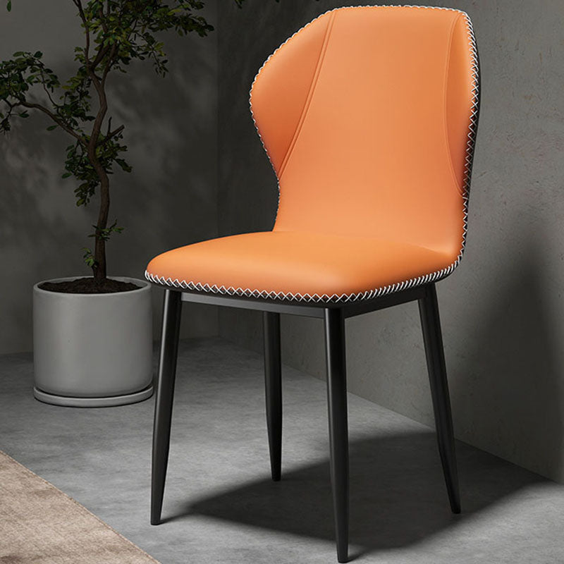 Chaise de salle à manger en métal de style scandinave, chaise simple à oreilles pour salle à manger