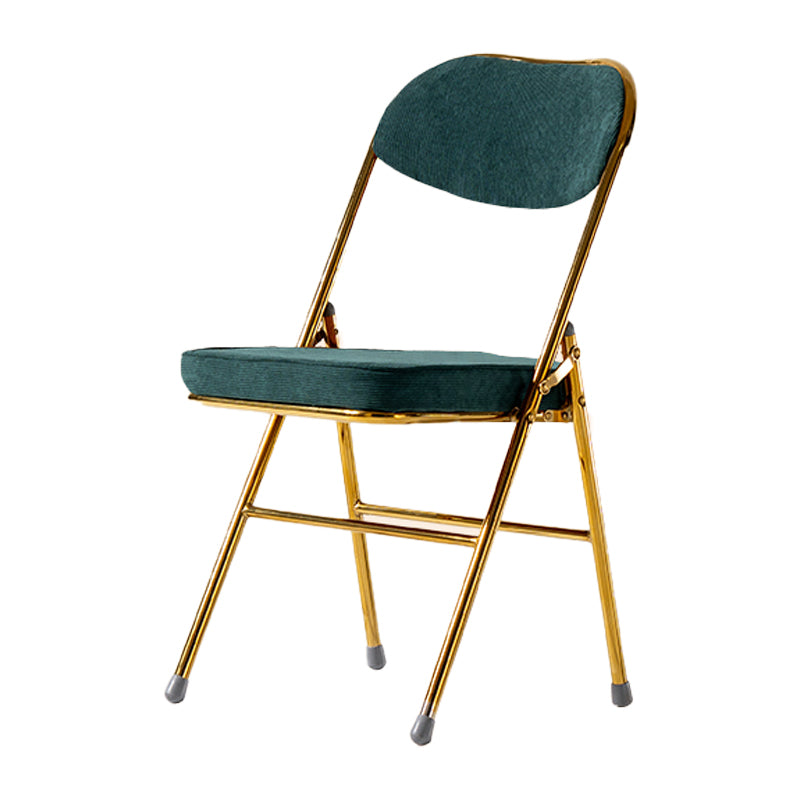Silla lateral escandinava de terciopelo con respaldo abierto, sillas de comedor plegables con acabado mate