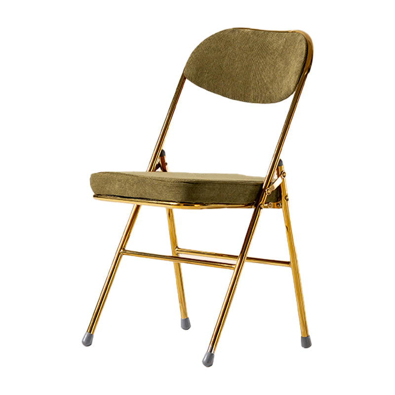 Silla lateral escandinava de terciopelo con respaldo abierto, sillas de comedor plegables con acabado mate