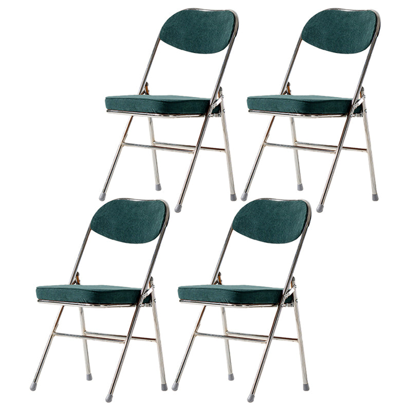 Silla lateral escandinava de terciopelo con respaldo abierto, sillas de comedor plegables con acabado mate