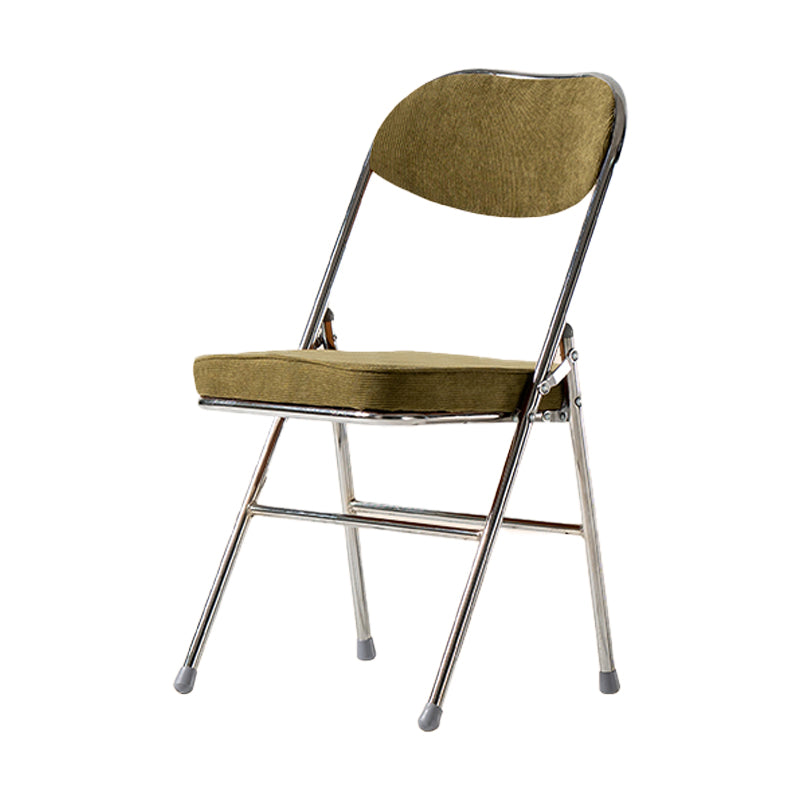 Silla lateral escandinava de terciopelo con respaldo abierto, sillas de comedor plegables con acabado mate