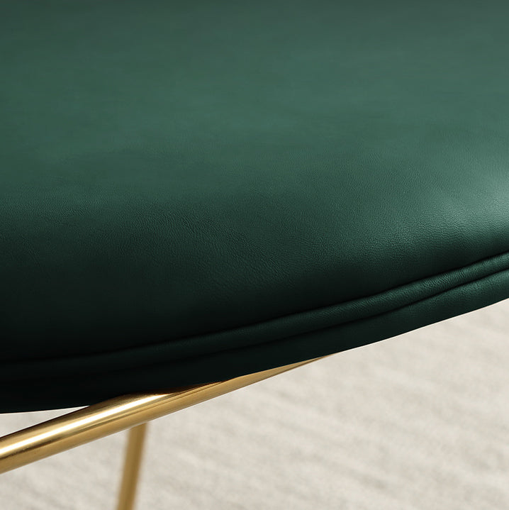 Silla de comedor interior tapizada de metal con respaldo abierto, sillón interior de estilo moderno, individual