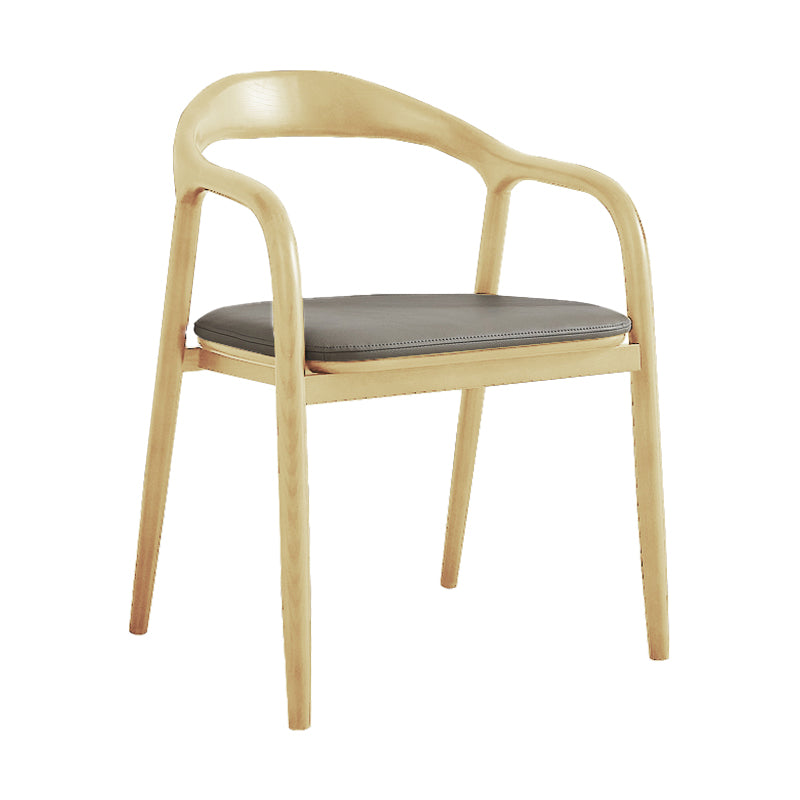 Chaise en bois de frêne de Style traditionnel, ensemble de chaises de cuisine et de salle à manger à dossier ouvert