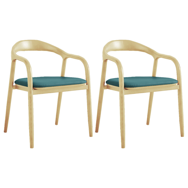 Silla de madera de fresno de estilo tradicional, juego de sillones con respaldo abierto para comedor y cocina