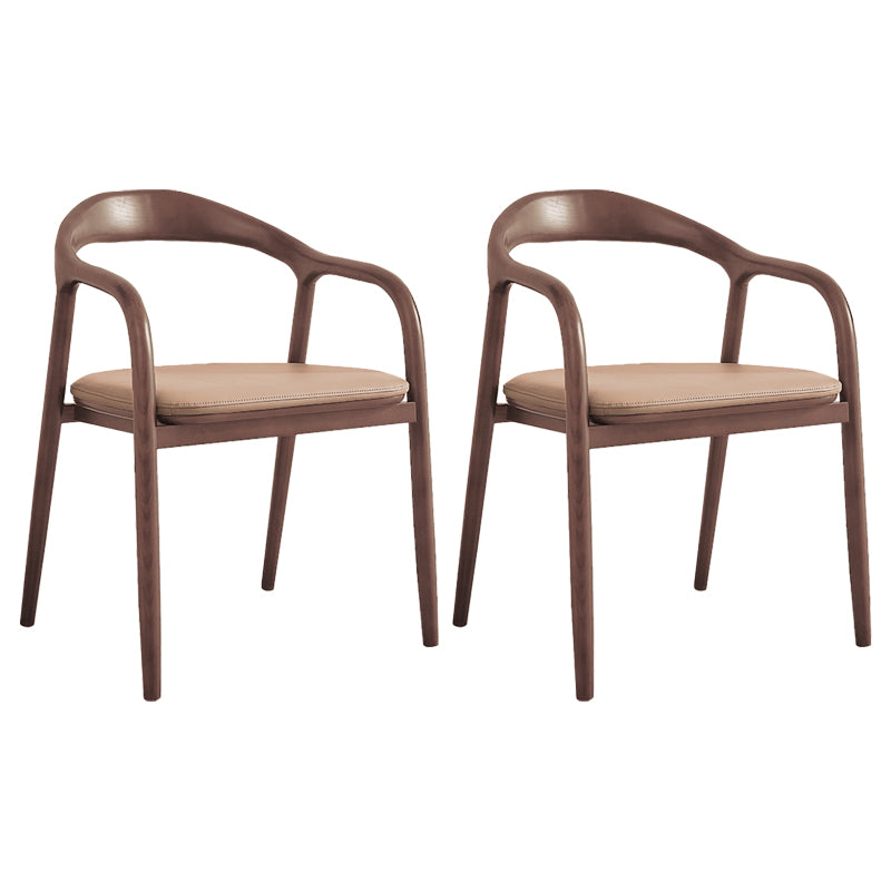 Silla de madera de fresno de estilo tradicional, juego de sillones con respaldo abierto para comedor y cocina