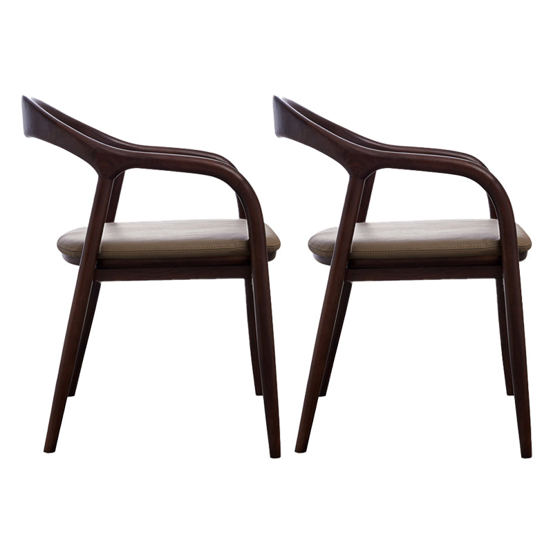 Silla de madera de fresno de estilo tradicional, juego de sillones con respaldo abierto para comedor y cocina