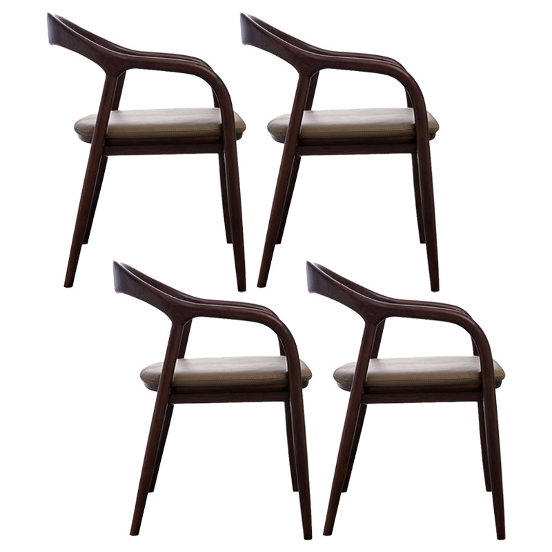 Silla de madera de fresno de estilo tradicional, juego de sillones con respaldo abierto para comedor y cocina