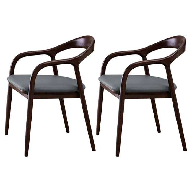 Silla de madera de fresno de estilo tradicional, juego de sillas de cocina con brazo trasero abierto
