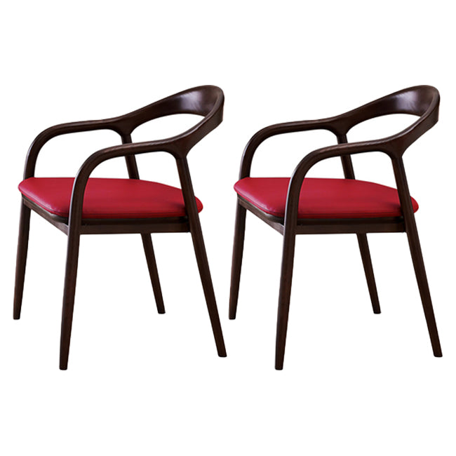Silla de madera de fresno de estilo tradicional, juego de sillas de cocina con brazo trasero abierto