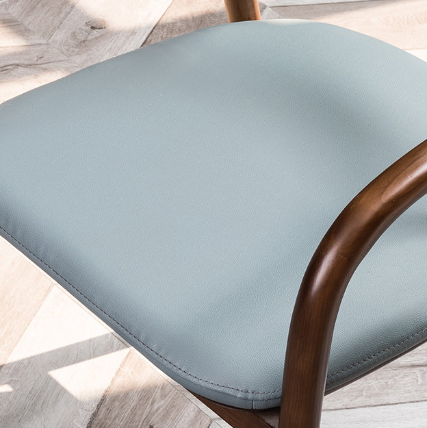 Silla de madera de fresno de estilo tradicional, juego de sillas de cocina con brazo trasero abierto